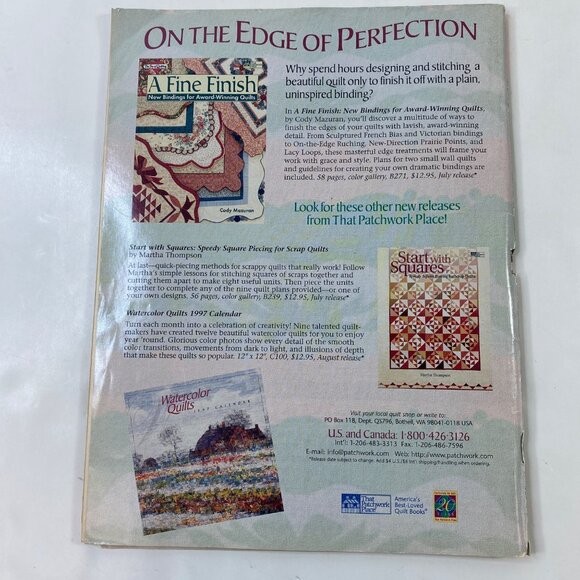 Quilt Sampler Better Homes and Gardens Magazine 10 Exclusive Quilt Patterns 1996 - Picture 2 of 11